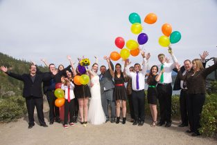 A group of people standing next to each other.