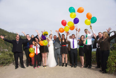 A group of people standing next to each other.