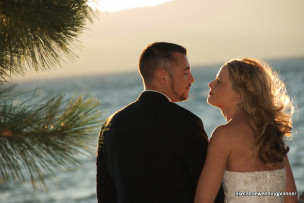 A man and woman standing next to each other.
